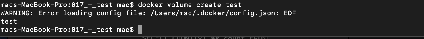 docker volume