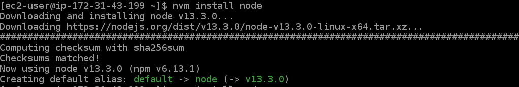 install node